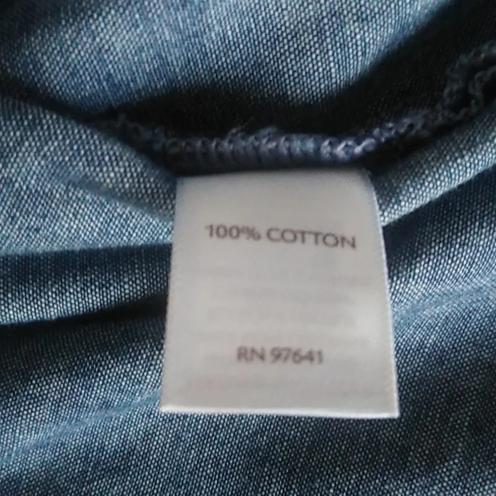 J. Jill Womens  Blue Chambray Shirt Dress Button down NWOT SIZE XL - Picture 10 of 14